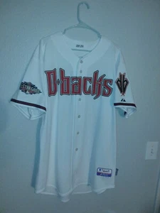 2011 MLB Game Issued Majestic Arizona Diamondbacks Lyle Overbay Jersey Size 50 - Picture 1 of 7