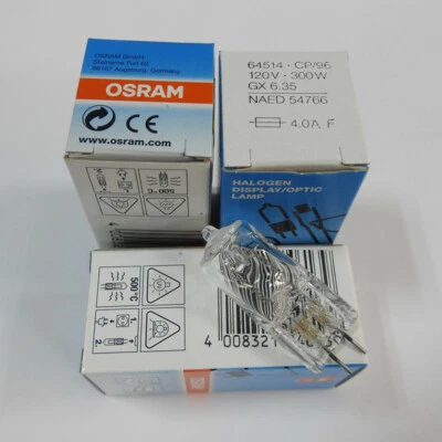 OSRAM 64514 Stage Light 120V300W CP/96 Photography Lamp Bulb Flash Light 54766 - Image 1 of 3