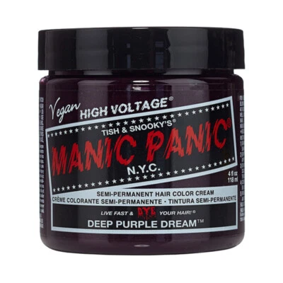 Tinte de cabello semipermanente MANIC PANIC - Ciruela Pasión - 4 oz Foto 1 de 2