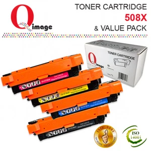 Q-Image non-OEM Toner 508X; CF360X,361X,362X,363X for HP LaserJet M552,M553,M577 - Picture 1 of 6