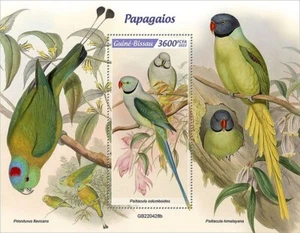 PARROTS ParrotTropical Birds/Bird MNH 1v-Stamp Sheet #1964 (2022 Guinea-Bissau) - Picture 1 of 1