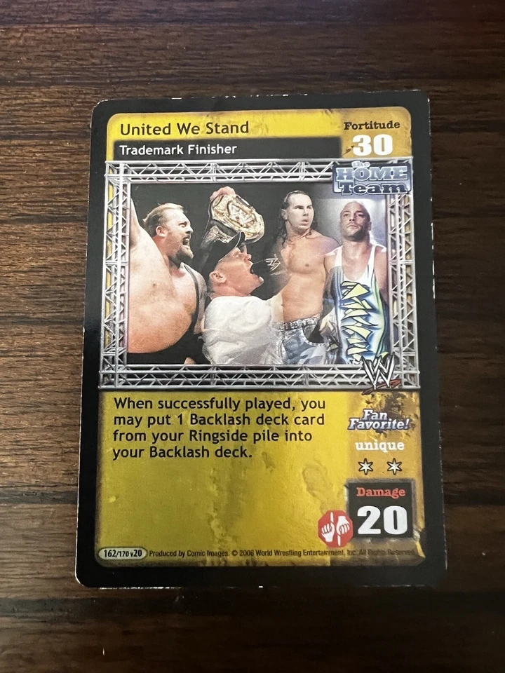 WWE Raw Deal United We Stand UR Foil CCG The Home Team  - Image 1 of 1
