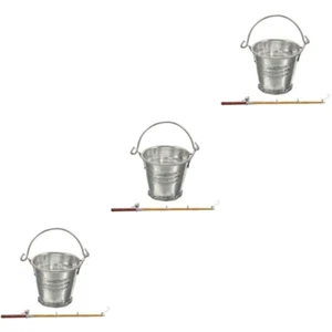 3 Sets Mini-Sachen Mini-Angelrute-Modelle Fairy Harden Kind - Bild 1 von 12