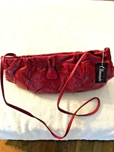Clemente Handtasche Damen Rot Vintage.       BRANDNEU - Bild 1 von 7