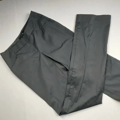 Pantalones de vestir Forever 21 para mujer talla 2 gris brillo elástico pierna recta Foto 1 de 4