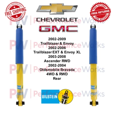 Пара задних амортизаторов Bilstein B6 для Chevy Trailblazer / GMC Envoy RWD/4WD - Изображение 1 из 4