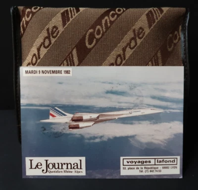 Concorde Philatélie Vol Lyon Le Caire Signé Équipage 9/11/1982 Air France (#2) - Photo 1/4