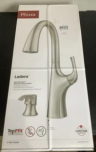 Pfister Kitchen Faucet & Soap Dispenser Stainless Steel Ladera F-529-7LRGS W3 - Picture 1 of 14