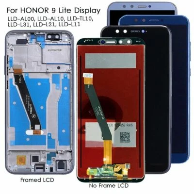 LCD Display Touch Screen Digitizer Frame For Huawei Honor 9 Lite LLD-L31/L21/L11 - Image 1 of 4