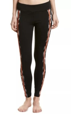 Nuevo con etiquetas Legging Trina Turk Recreation Negro Naranja Leopardo Lujo Jacquard Talla XS $104 Foto 1 de 4