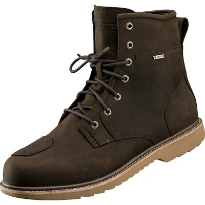 Held Saxton Size 41 GoreTex Motorcycle Boots Waterproof Retro Biker Boots Brown - Image 1 of 3