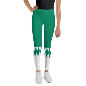 Fighter Green Halloween Costume Leggings Youth Pants Cute Holiday Kids Clothing - Picture 1 of 29
