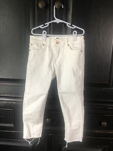 Seven for all mankind jeans skinny Boyfriend girls size 8 In White - Picture 1 of 9