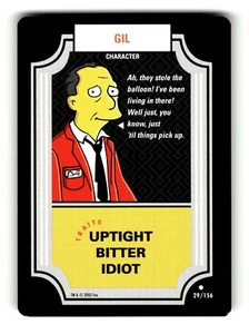 2003 Fox The Simpsons Trading Card Character Gil #29 - Picture 1 of 4
