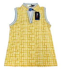 NWT RLX RALPH LAUREN $98 Golf Pickleball Gingham Sleeveless Top Women's Small - Picture 1 of 7