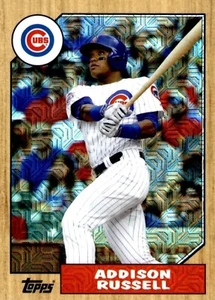 2017 Topps '87 Topps Silver Pack Chrome #87ARU Addison Russell - Chicago Cubs - Picture 1 of 1