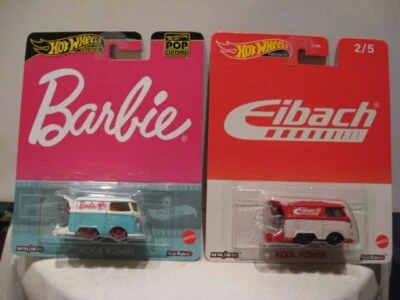 HOT WHEELS 1:64 PREMIUM/POP CULTURE KOOL KOMBI (BARBIE) & KOOL KOMBI (EIBACH) - Image 1 of 2