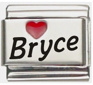 Bryce Laser Name Italian Charm Link - Picture 1 of 7