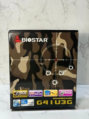 BIOSTAR G41U3G LGA 775 Intel G41 USB 3.0 Micro ATX Intel Motherboard - Image 1 of 4