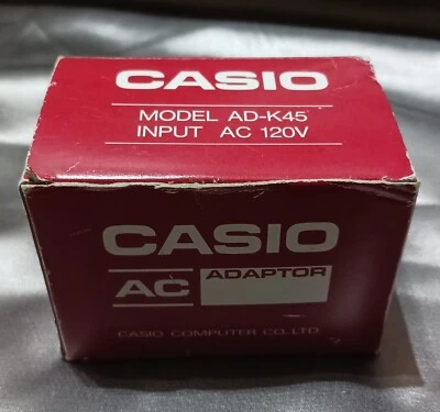 Casio AC Adapter Model- AD-K45 In Orginal Box - Image 1 of 4