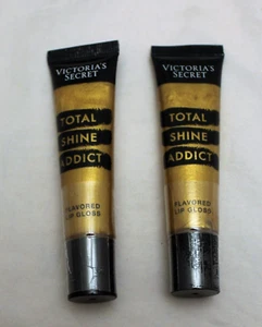 2 Victoria's Secret Total Shine Addict Flavored Lip Gloss - Gold Crush (.46 oz) - Picture 1 of 1