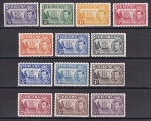 St Helena 1938 SG 131-140 MLH VF / CAT VALUE $170 / SHIPS - Picture 1 of 1