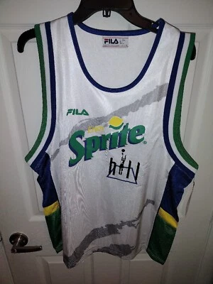 Camiseta deportiva Fila x Sprite x Grant Hill para hombre grande blanca verde retro baloncesto nueva con etiquetas Foto 1 de 4