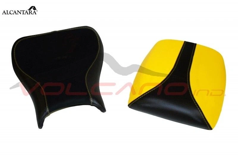 Cubierta de sillín Ducati 748 916 996 998 diseño Volcano Anti scivolo F+R Alcantara bl Foto 1 de 4