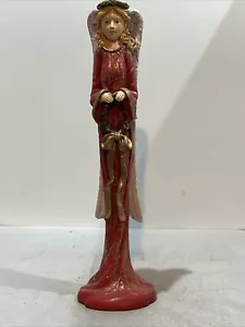 Praying Angel Figurine Stoneware Christmas Decoration 11 Inches - Picture 1 of 8