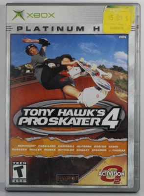 Tony Hawk's Pro Skater 4 Platinum Hits (Microsoft Xbox, 2003) CIB - Image 1 of 4