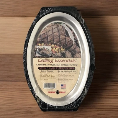 Nordic Ware Grilling Essentials Steak ‘N Fajita Platter Server Oval New USA🇺🇸 - Image 1 of 4