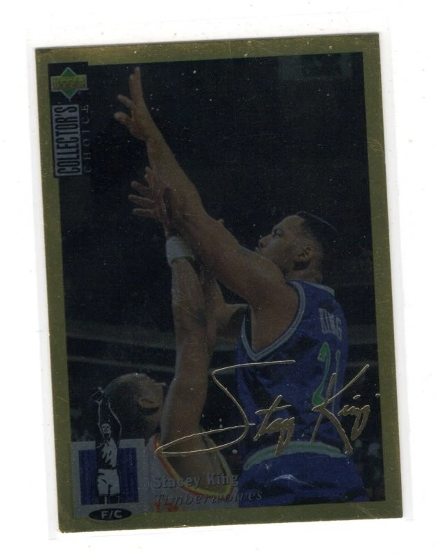 1994/95 Collector's Choice Gold Signature #28 Stacey King EX-MT - Image 1 of 1