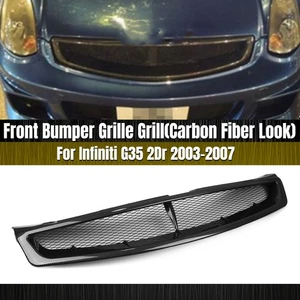 Kohlefaser Front Stoßstange Gitter Für Infiniti G35 2003-2007 2005 Coupe 2 Tür - Picture 1 of 18