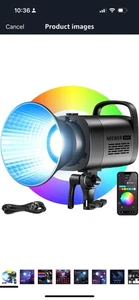 NEEWER CB100C 130w RGB LED Video Light 360° Full Color 2700K-6500K 27000lux - Picture 1 of 13