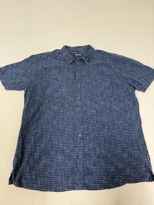 patagonia Shirt mens XXL Back Step button up short sleeve shirt Hemp 103 - Image 1 of 4
