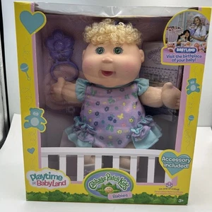 Cabbage Patch Kids Babies Playtime At Babyland Blonde Hair 12.5" Girl Baby Doll - Picture 1 of 14