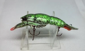 Vintage LUHR JENSEN Klawdad Green Crawfish 2 3/4" Rattlin Crankbait 1/2 Angelköder - Bild 1 von 7