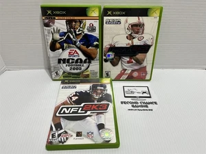 Original XBOX NCAA Football 2005 Tops Spin NFL 2K3 College Football Games Bundle - Picture 1 of 4