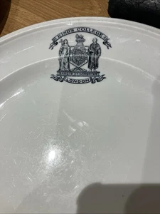 Jas Green&Nephew london castyren vitrified hotel ware Kings College 2 plates - Picture 1 of 15