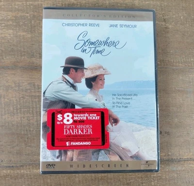 Somewhere In Time DVD Widescreen Christopher Reeve 1980 Movie (NEW/SEALED) - Image 1 of 4