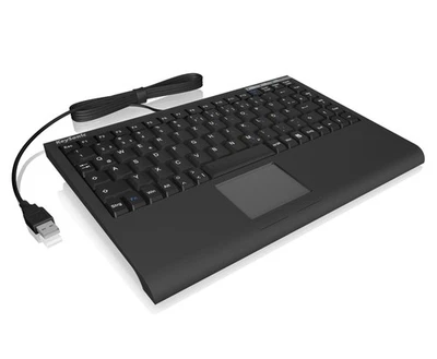 Keysonic ACK-540U+ Tastatur [Tastatur, Mini, Smart-Touchpad, SoftSkin, USB, Deut - Bild 1 von 4