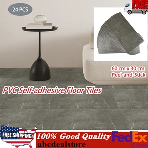24 PCS Floor Tiles Indoor Kitchen Carpet Flooring Self-adhesive PVC 60cm x30 cm - Picture 1 of 14