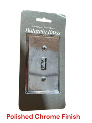 Baldwin Brass 4751-260-CD Single Switch Light Cover Polished Chrome Finish NOS - Image 1 of 3