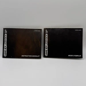 Game Boy Advance SP Instruction Booklets GBA  - System Manuals - English French - Picture 1 of 7