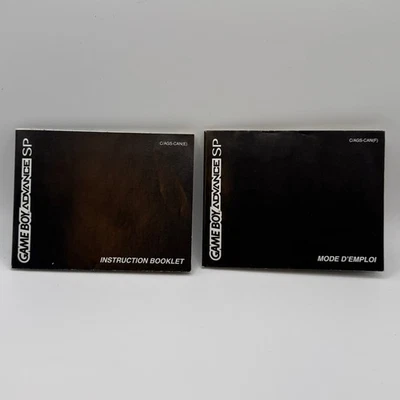 Game Boy Advance SP Instruction Booklets GBA  - System Manuals - English French - Image 1 of 4