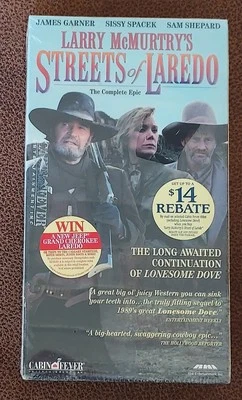 Vintage Streets of Laredo The Complete Epic 1995 VHS Tape Larry McMurtry New - Image 1 of 2