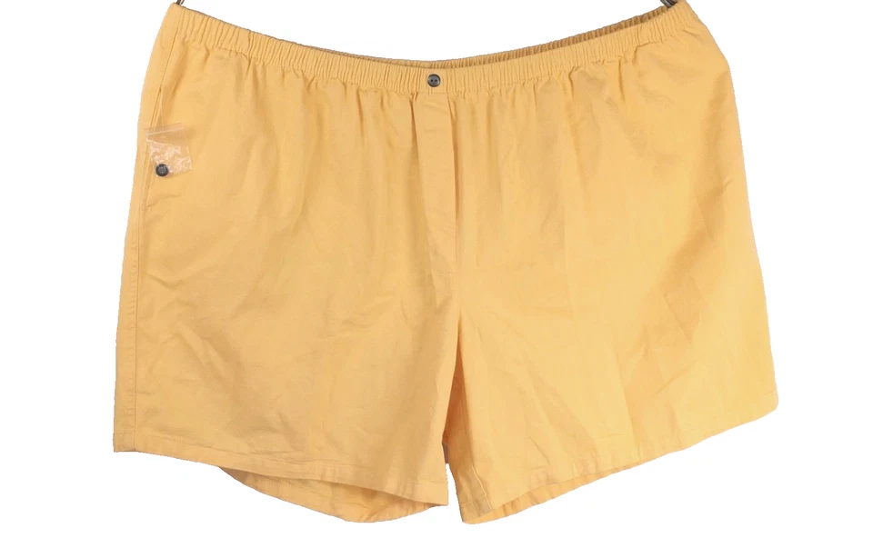 NEW Woman Within Yellow Plus Size 44W Faux Zip Shorts Classic 100% Cotton - Image 1 of 3