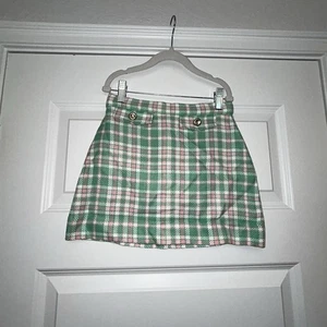 New, The Beaufort Bonnet Company Perrin Pocket Plaid Print Skirt Size 7 - Picture 1 of 7