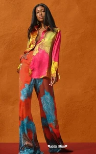 Pantalones Andrea Lyamah Ara Estampado Eros Talla 6 - Imagen 1 de 7