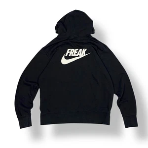 Sudadera con capucha Nike Giannis Antetokounmpo Freak para hombre talla L Pullover Swoosh negra - Imagen 1 de 9